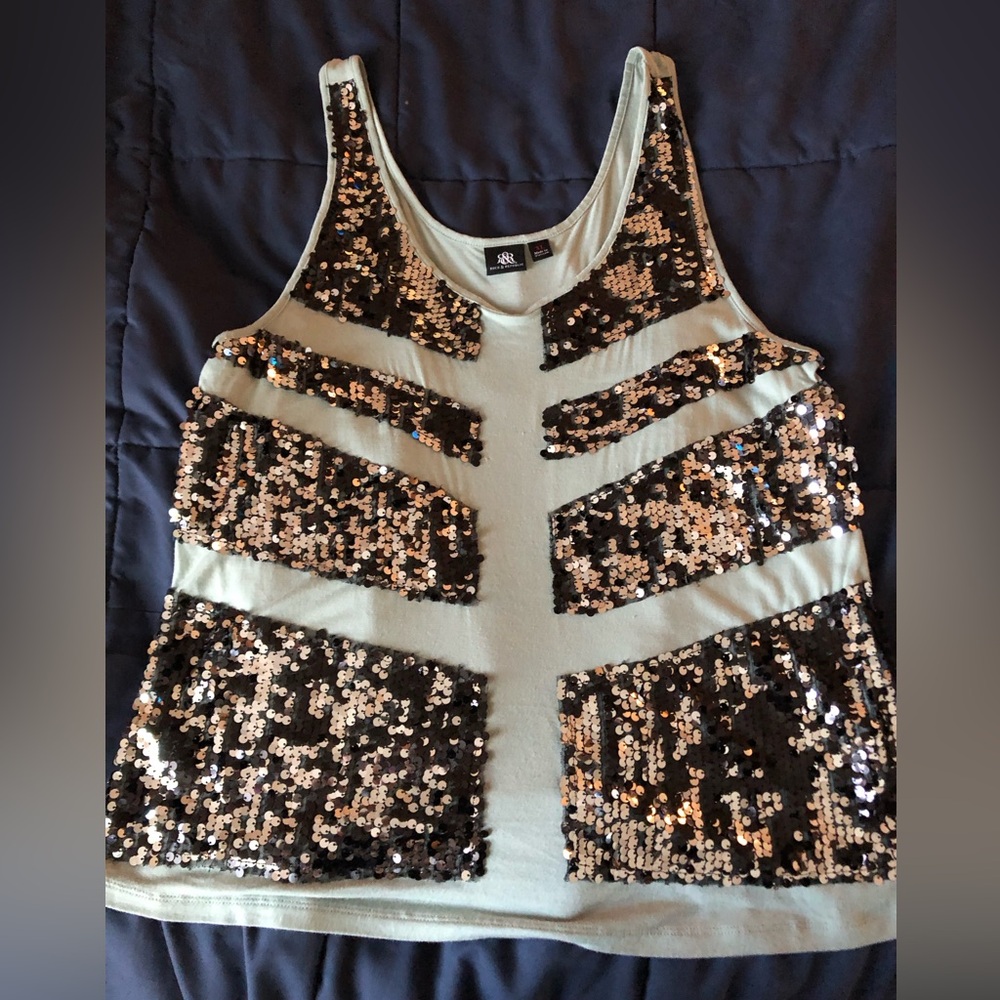 Rock & Republic Seafoam Green Tank size XL